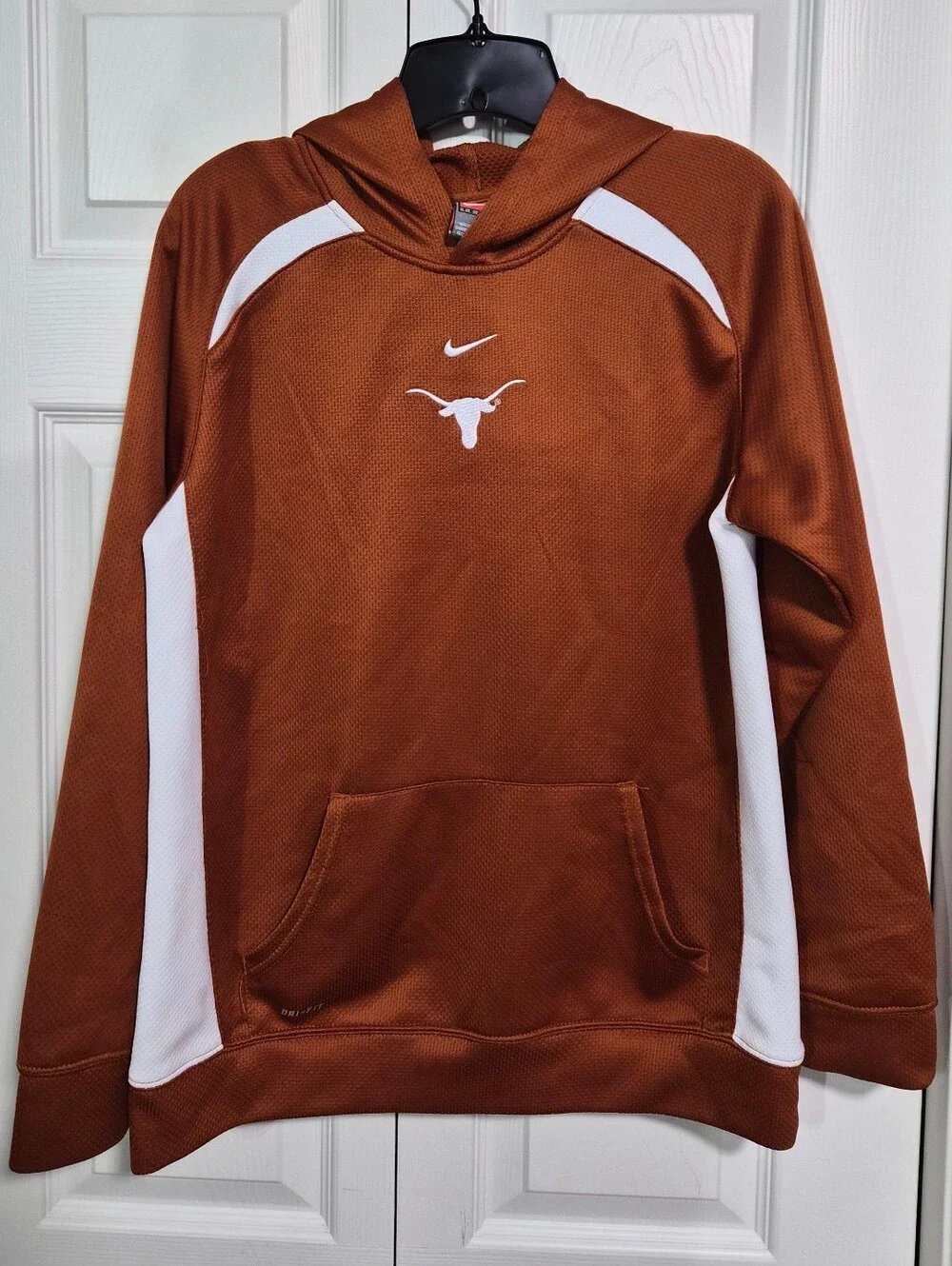 Boys Vintage Y2K Nike Dri-fit Texas Longhorn Hoodie Sz. L (16/18)